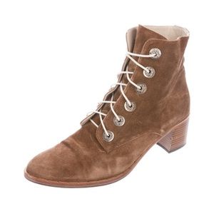 COPY - FREDA SALVADOR SUEDE LACE UP BOOTIE